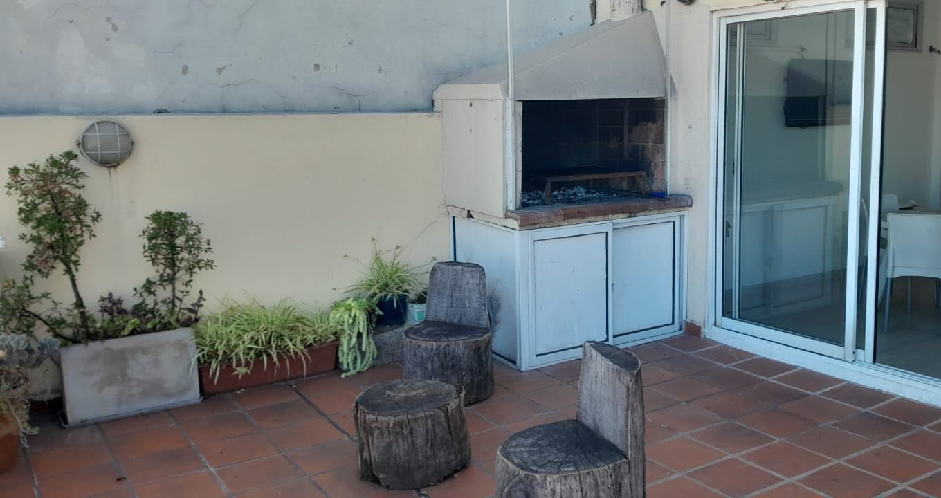 Parrilla en la terraza del piso 14